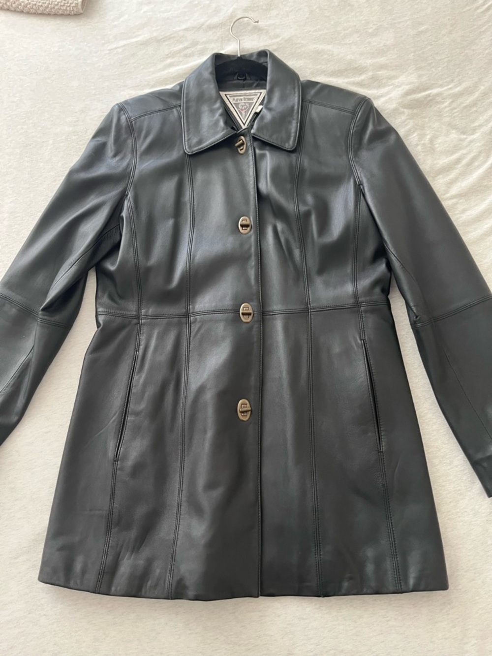 Marvin Richard’s Vintage Leather Jacket, Black Size M